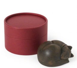 Sleeping Cat Keepsake Urn